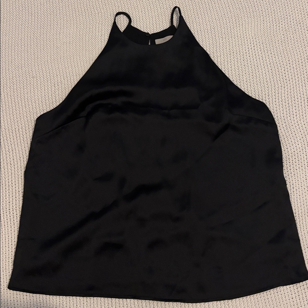 H&M Black Satin Top